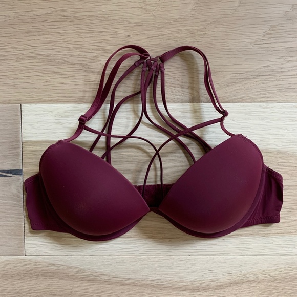FOREVER 21 Dark Red Strappy Detail Bra - Picture 2 of 6